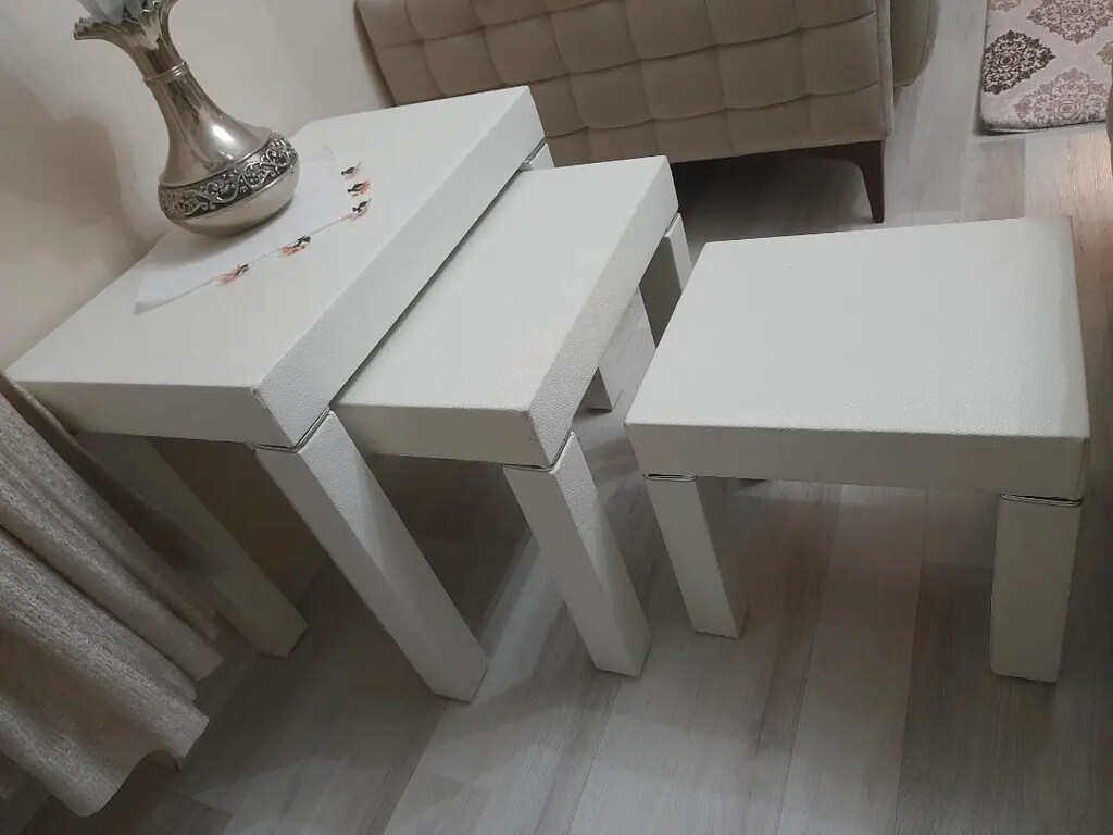 Deri kaplamalı hasarsız zigon sehpa - 2
