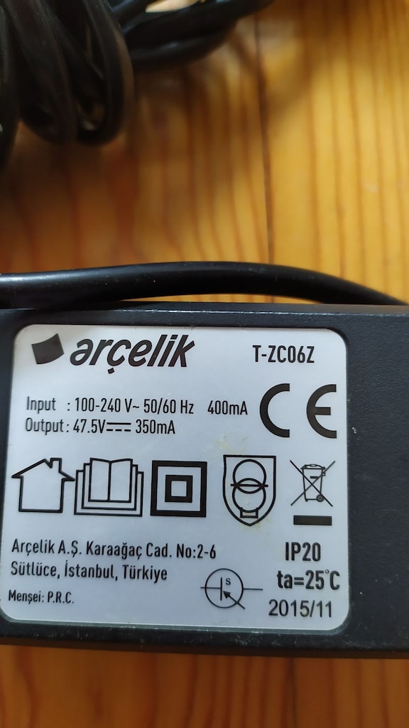 48v 350 mah Sarj Adaptörü (süpürge, akülü araba) - 2