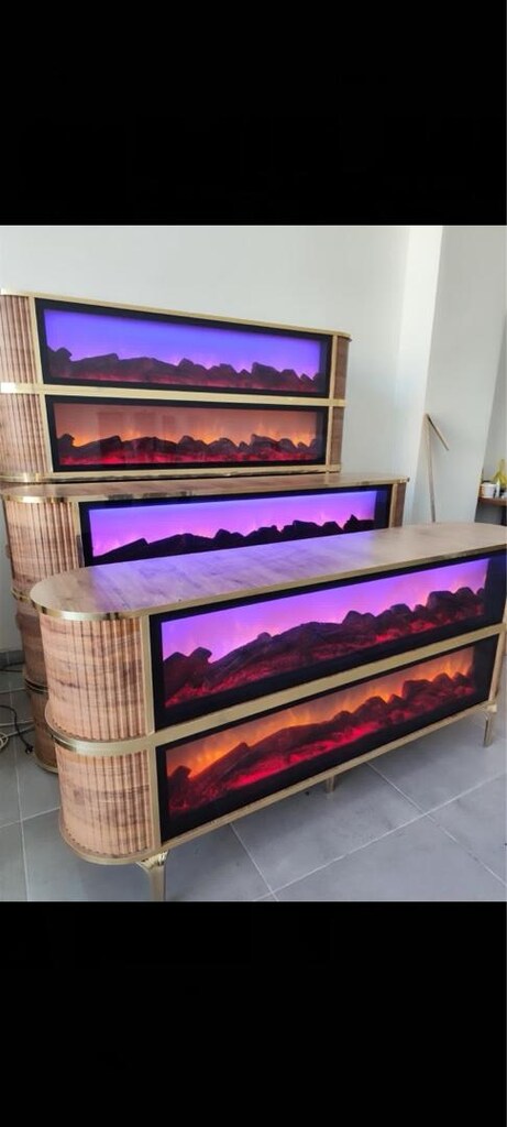 ŞÖMİNELİ TV 180x40 BLUETOOTH 3 FARKLI RENk - 3