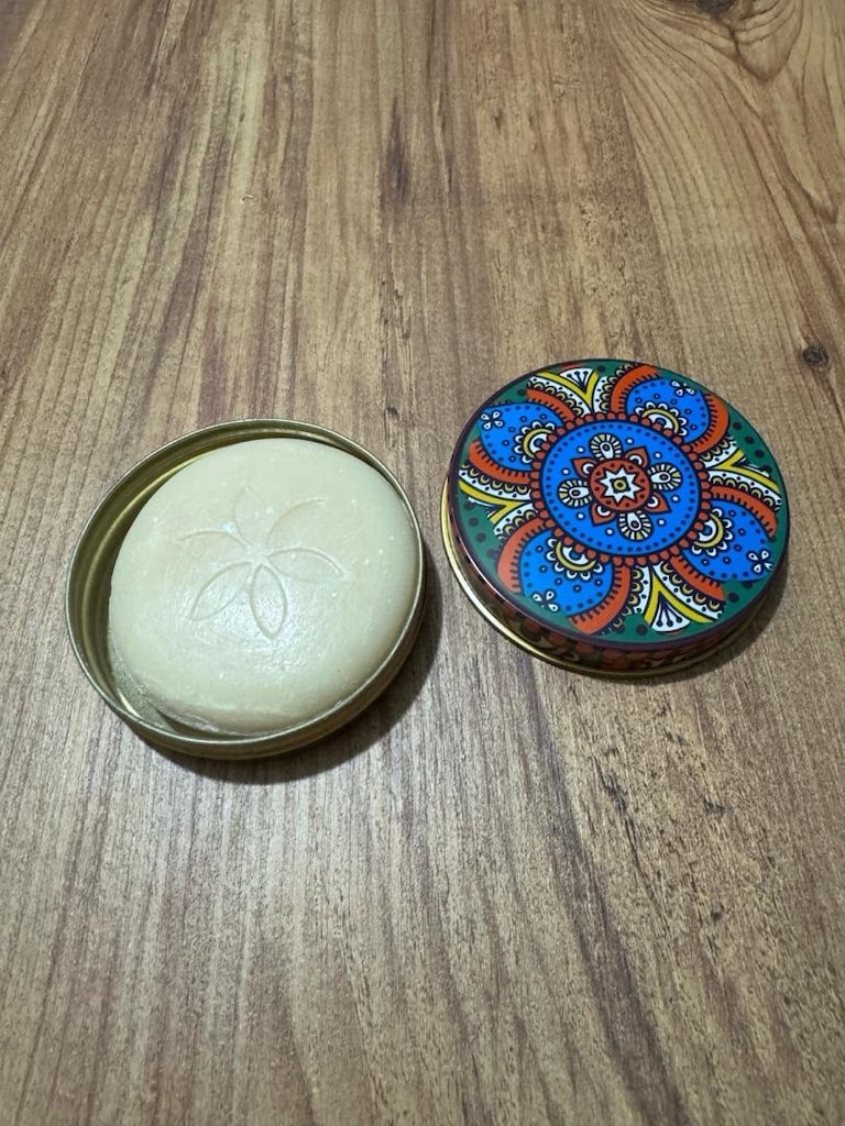 Etnik / Mandala Desenli Teneke Kutulu Doğal Katı Sabun - 7