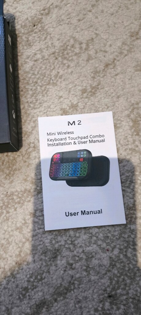 M2 Mini Wireless Keyboard Touchpad Combo (Çift Modlu Kablosuz Mini Kla - 3