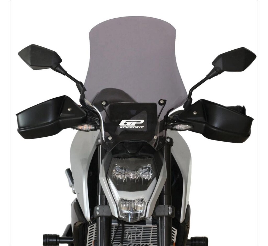 GP Kompozit CF Moto 250 NK 2018-2022 Uyumlu Ön Cam Siyah 49 cm - 2