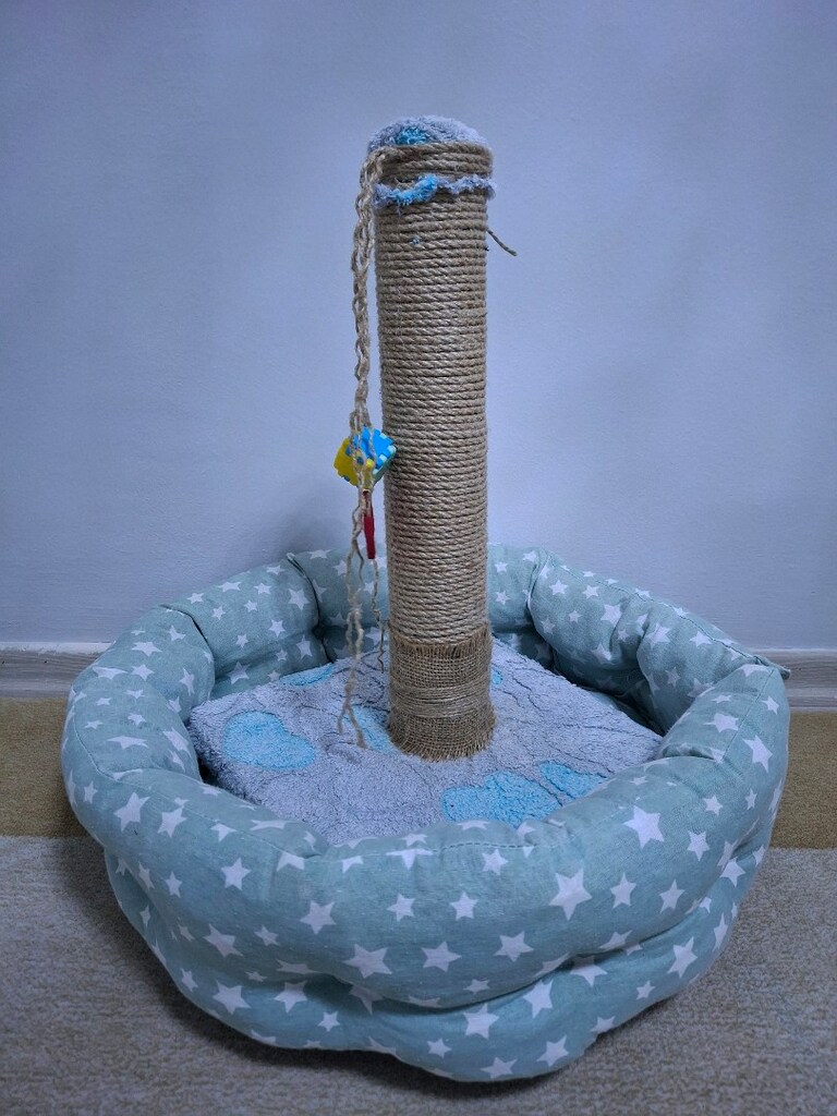 Kedi Yatağı, Tırmalama Tahtası,2 tarak,kum kabı - 4