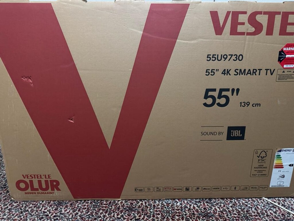 Vestel 55UV9750 4K Ultra HD 55'' 139 Ekran Uydu Alıcılı Smart LED TV - 8