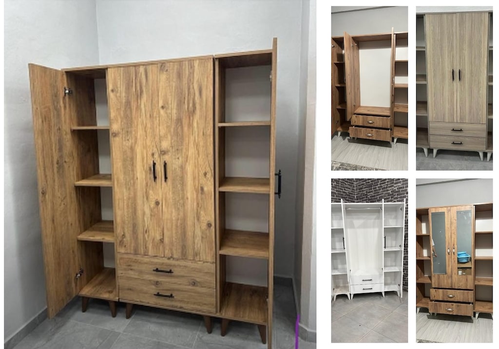 4 kapaklı elbise dolabı pensmljxsj - 5