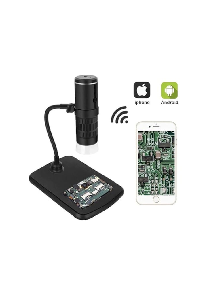 Şarjlı Kablosuz WiFi Dijital Mikroskop 1000X SIFIR - 8