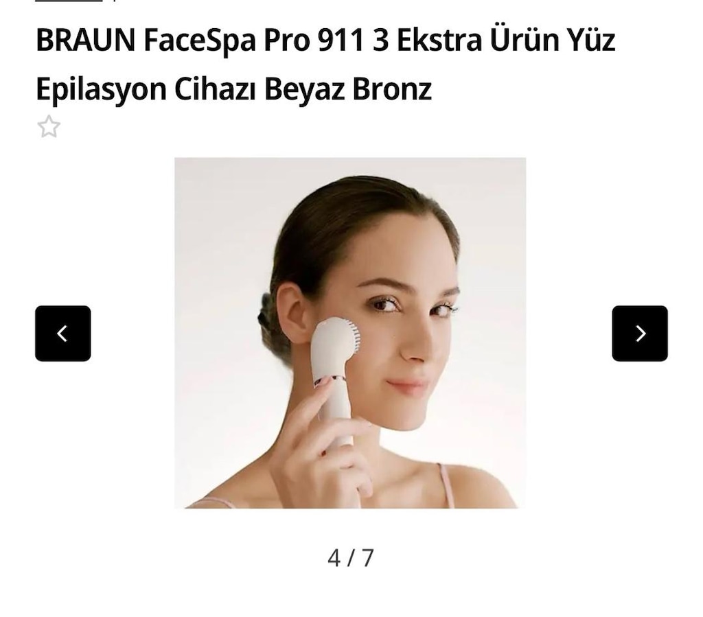 BRAUN FaceSpa Pro 911 3 Ekstra Ürün Yüz Epilasyon Cihazı - 6