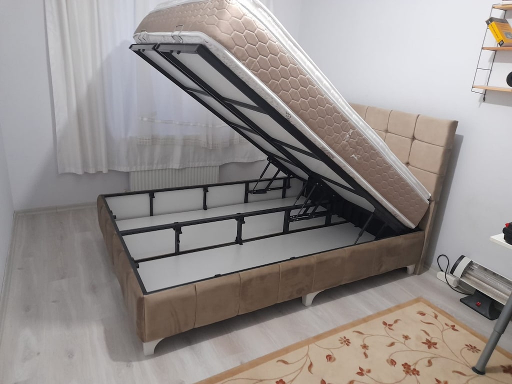 Sıfır Çift Kişilik Yatak Baza Başlık Takım Üreticiden - 2