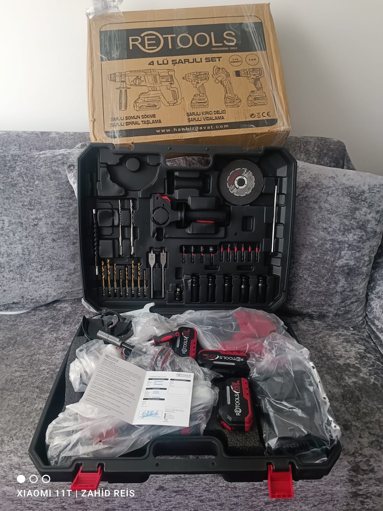 RETOOLS 120 NM MATKAP 800 NM TORKLU SOMUN SÖKMELİ YENİ SERİ 4LÜ SET - 10