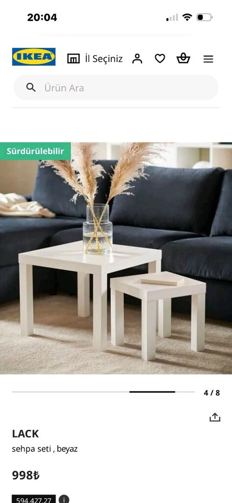 ikea ikili sehpa - 2