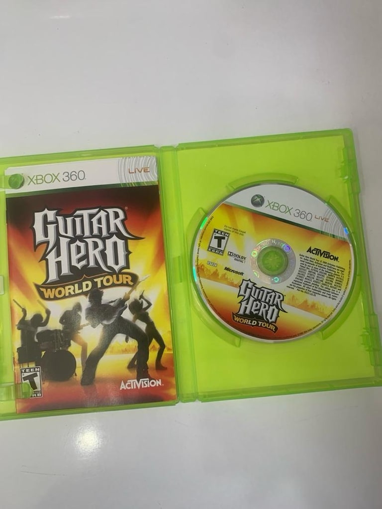 gutiar hero world tour xbox 360 orjinal 2. el oyun cd dvd - 4