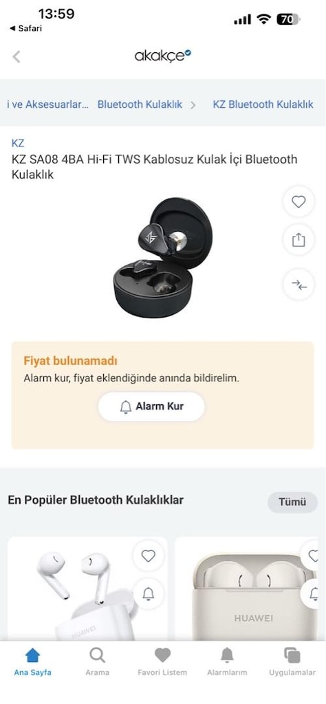 KZ SA08 4BA Hi-Fi TWS Kablosuz Kulak İçi Bluetooth kulaklık - 6