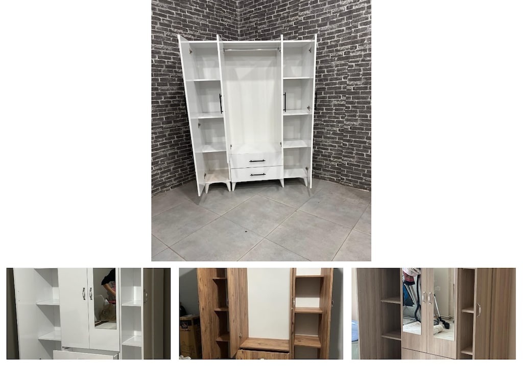 4 kapaklı elbise dolabı whdqyzjeze - 4