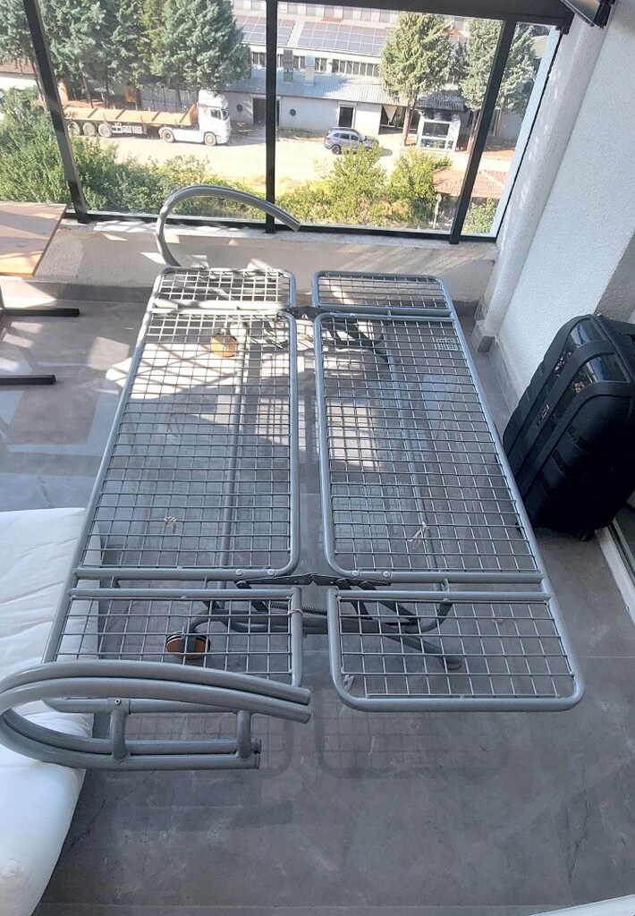 yatak olabilen tasarım metal koltuk - 5