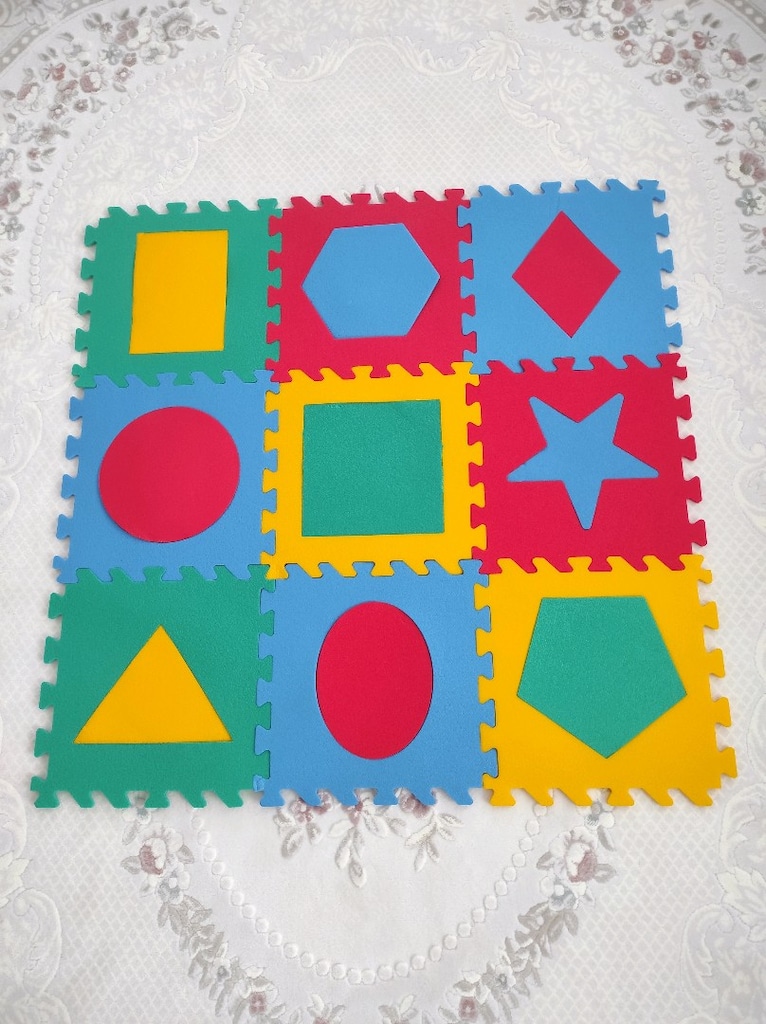 eğitici oyun matı geometrik şekiller - 2