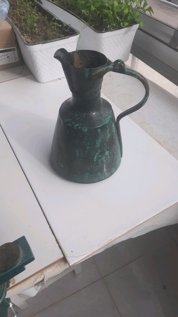 Bakır tencere tepsi ibrik - 3