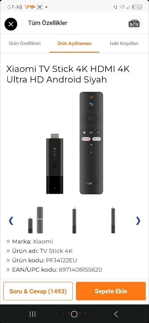 Xiaomi Mi TV Stick 4K Media Player - 9