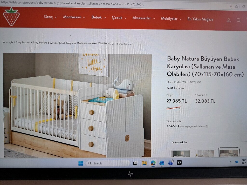 Büyüyen bebek karyolası ve şifonyeri - 9