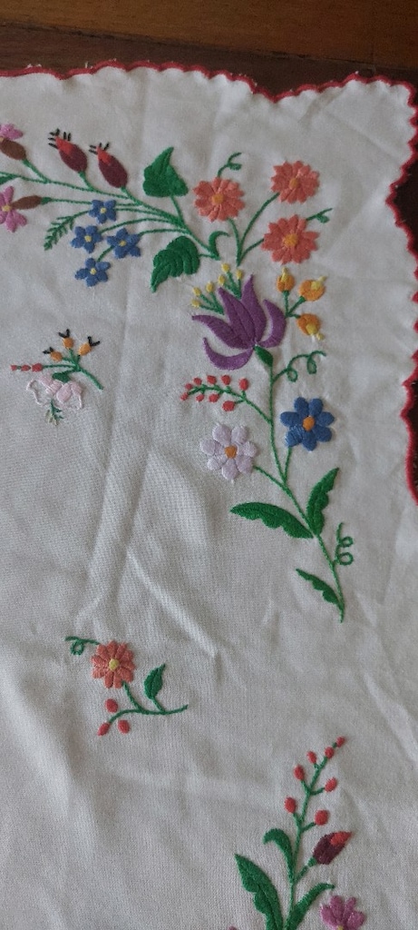 ANTIKA AVRUPA ÖRTÜ 72 CM BOL BIBER CICEK ÖRNEĞİ SİFİR SANDİKTAN - 6