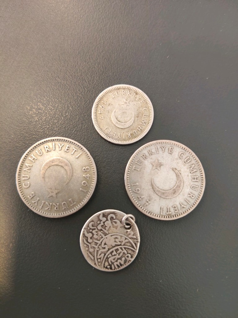 4 Adet Orijinal Gümüş Para Lotu (Cumhuriyet & Yemen) - 4