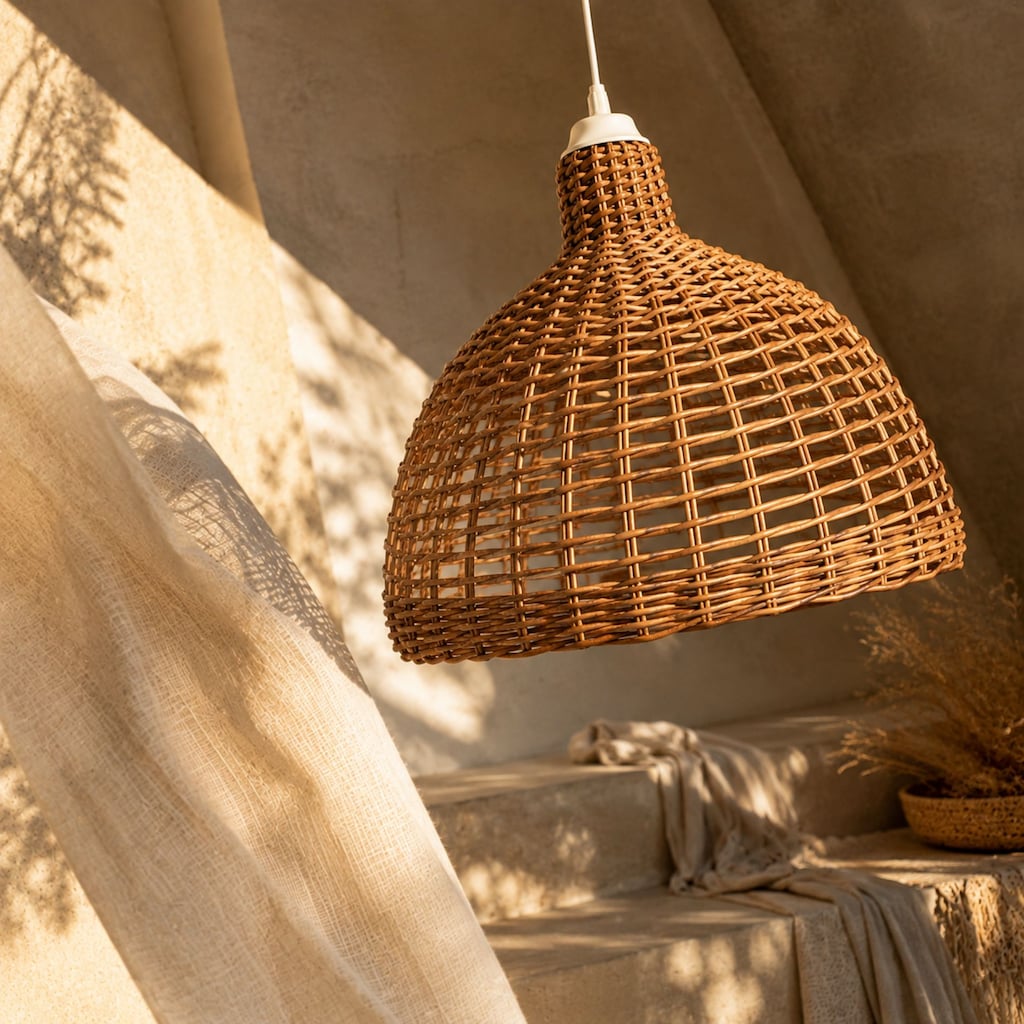 SHINE Rattan Avize 40 cm – Sıfır - 8