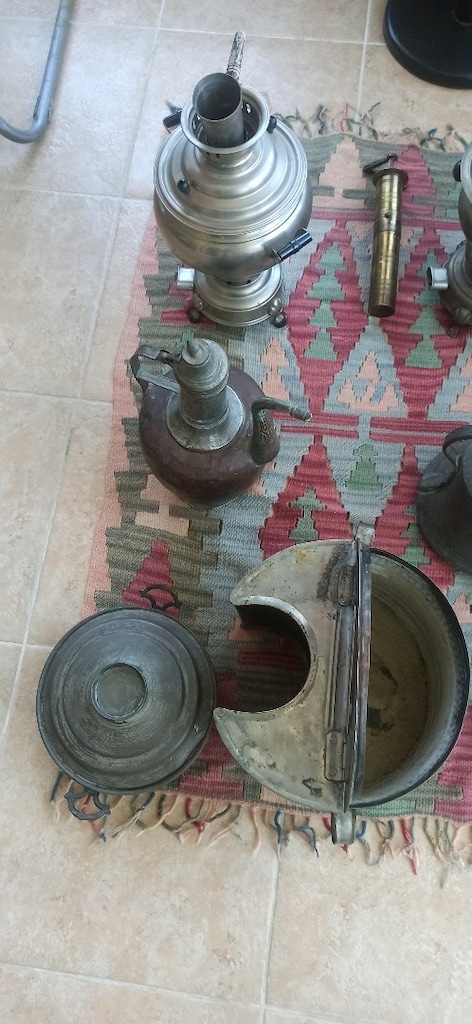 Köydeki evin deposundan çıkmış 80 yıllık antik 9 parça ev eşyası - 9