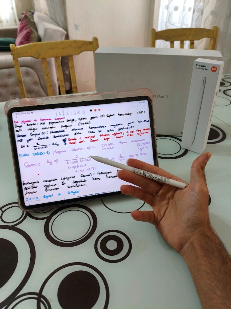 5 Aylık Xiaomi Pad 7 + Focus Pen Pro + 45W Şarj & Kılıf Eksiksiz Set - 4