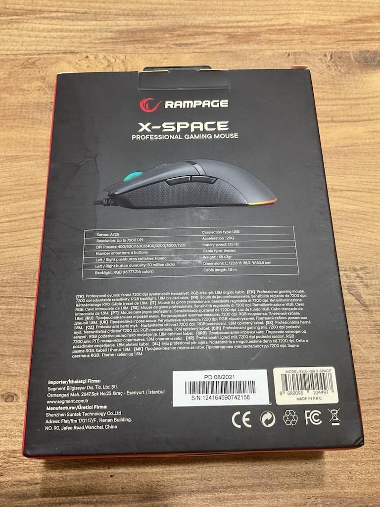 RAMPAGE OYUNCU MOUSE (FARE) - 10