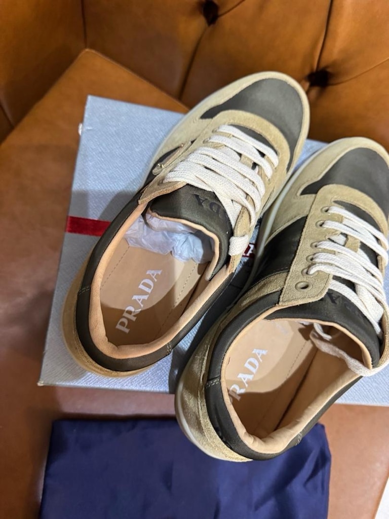 PRADA DOWNTOWN BEJ HAKİ 44 NUMARA CASUAL AYAKKABI - 5