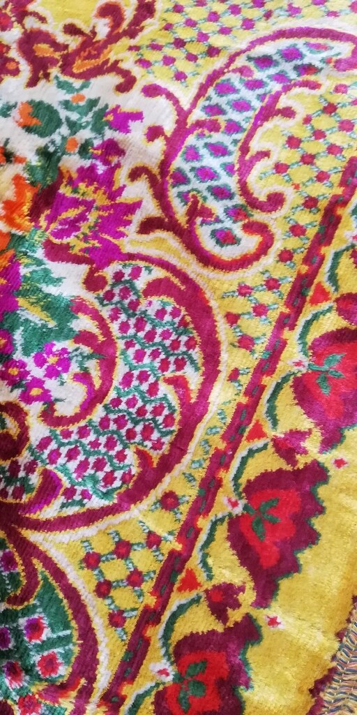 Antika yatak örtüsü, masa örtü, 2 kırlent - 14