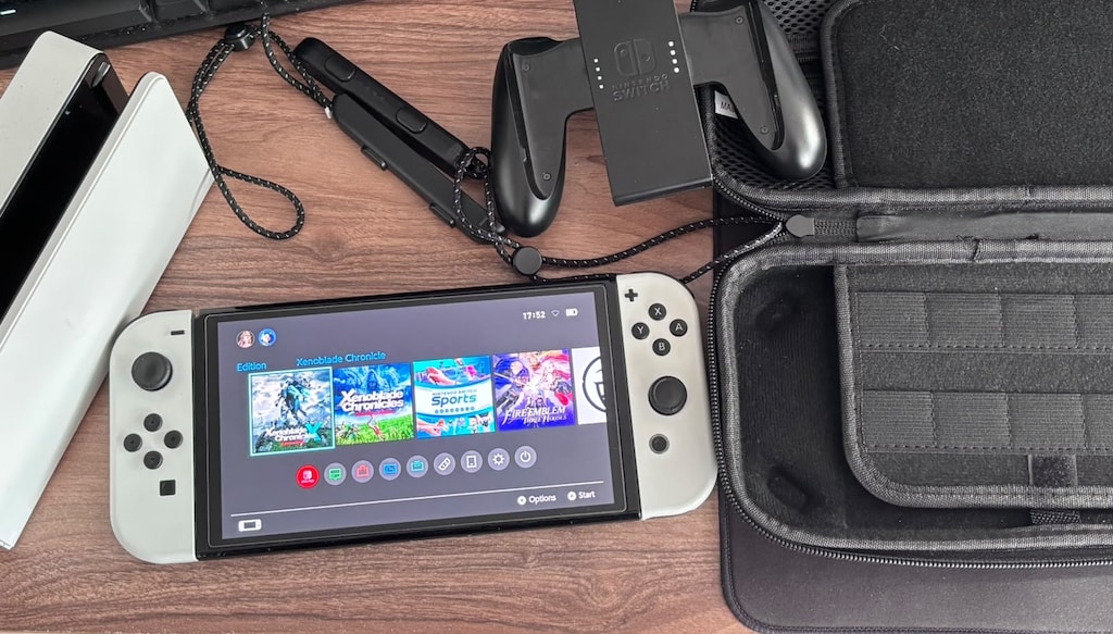 Çipli Nintendo Switch OLED + 128 SD KART + Taşıma çantası - 4