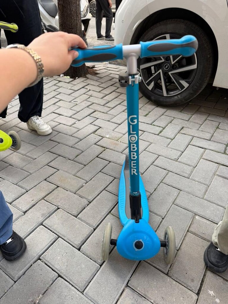 3in1 Globber Go Up Deluxe 3 Tekerlekli Katlanabilir Mavi Scooter - 3