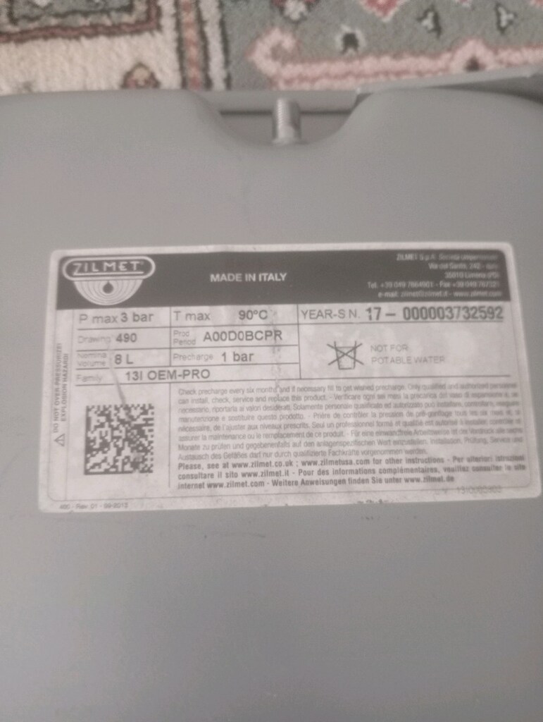Kombi geçmeli 8L genleşme tankı - 4