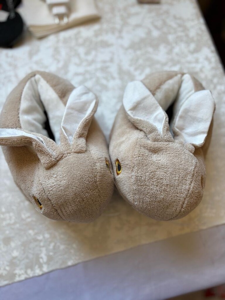 Peluş Tavşan Kulaklı panduf - 4