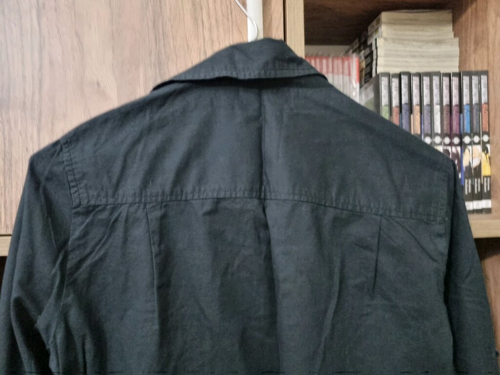 Win Max 38 beden siyah renk ince kumaştan bayan gömlek. - 2