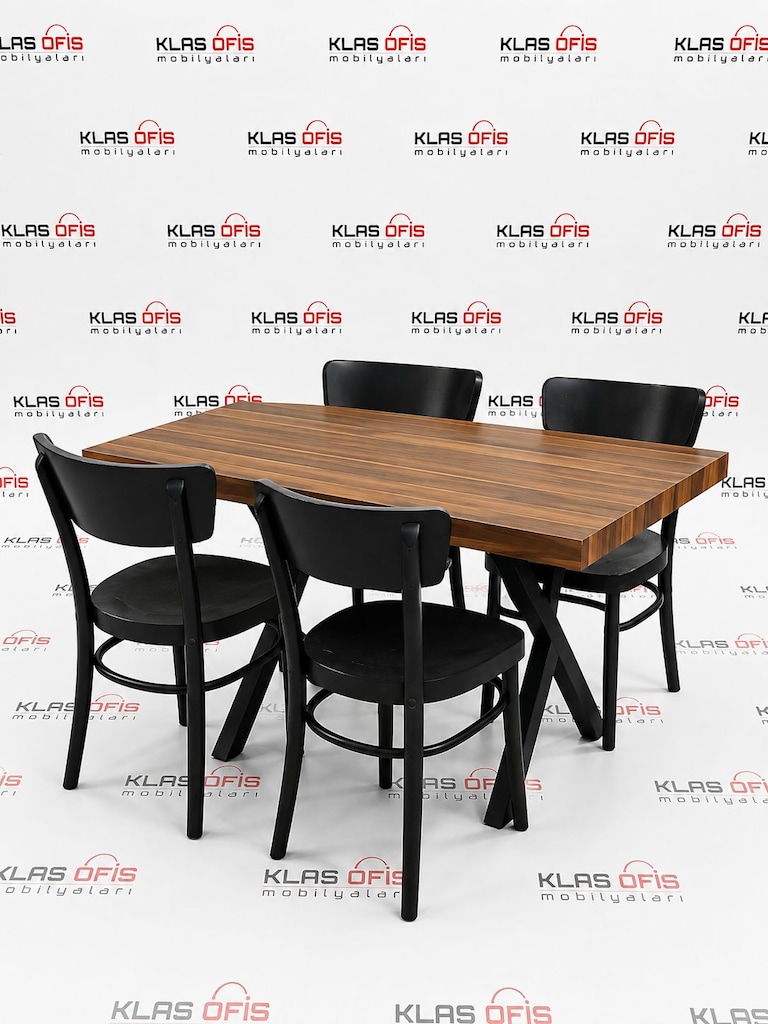KLAS OFİS PENDİK 140x70 CEVİZ TOPLANTI MASASI İKİNCİ EL - 3