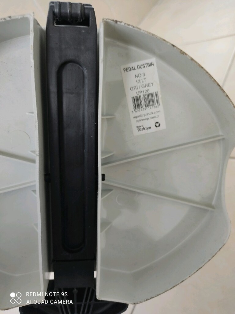 büyük pedallı çöp kovası - 5
