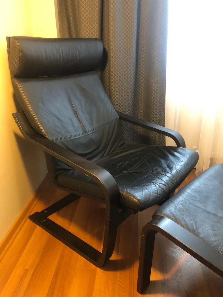 Ikea Deri Poang Koltuk ve Tabure - 4