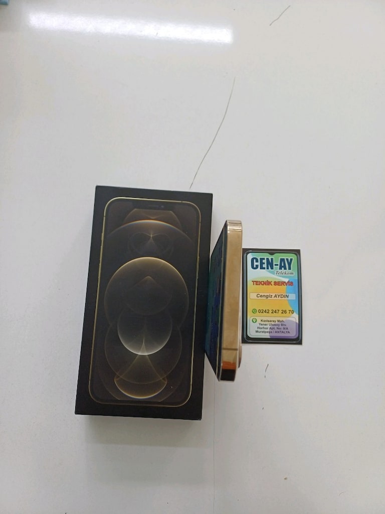 İPHONE 12 PRO MAX 128GB PİL %100 GOLD RENK - 6