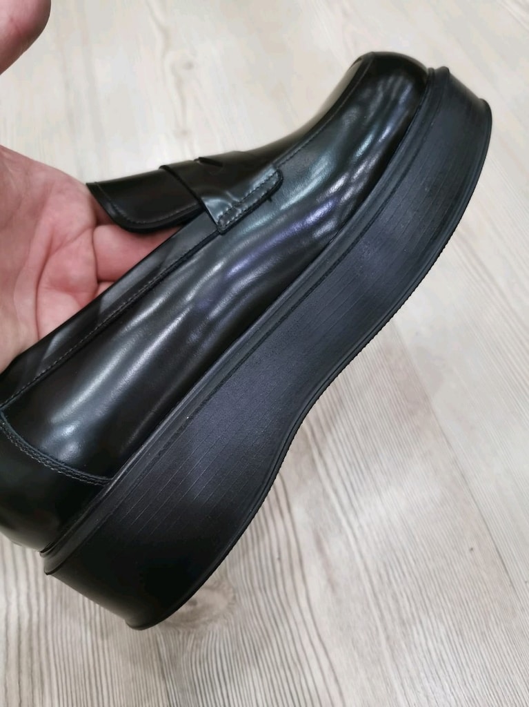 Dolce Gabbana Hakiki Deri Kalın Tabanlı Loafer Ayakkabı - 7
