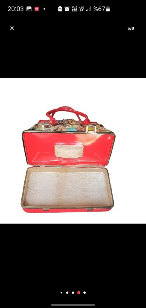 Vintage İtalyan Salvatore Ferragamo Kol Çantası - 5