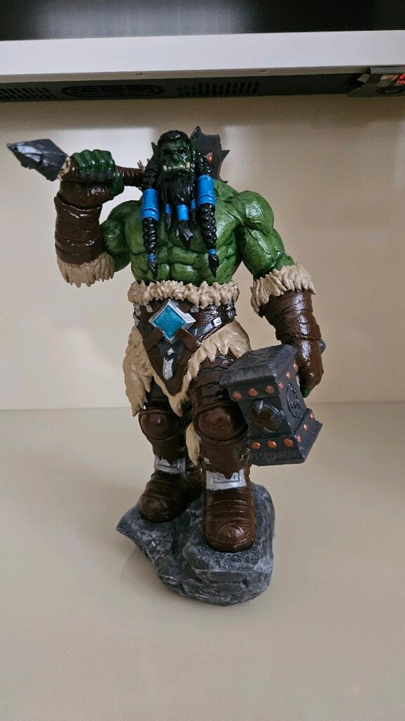 Warcraft Thrall Figürü 21 cm El Boyaması - 9
