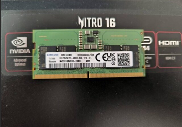 Samsung DDR5 4800MHZ sodimm 8gb