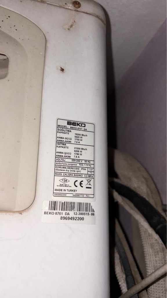 Beko 18000 BTU Active Plasma Plus Klima -Sorunsuz Çalışıyor - 7