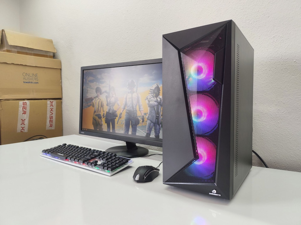 GAMEBOOSTER i5 Gamer - 27inch (SIFIR) IPS Monitör Bilgisayar Set - 3
