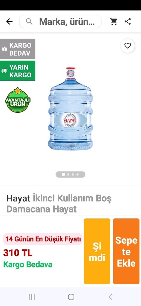 SU DAMACANASI BOŞ SAĞLAM evde kullanımlık2017 tarih - 2