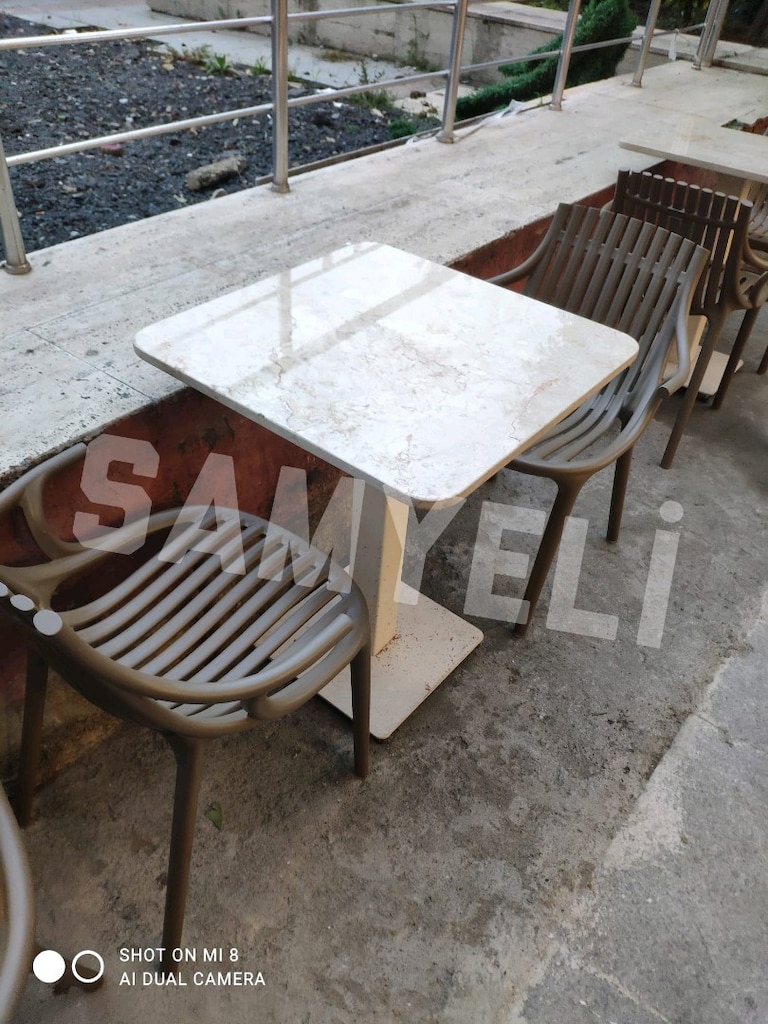 İMALATTAN UYGUN FİYATLI MONAKO SANDALYE MERMER MASA MODELİ - 3