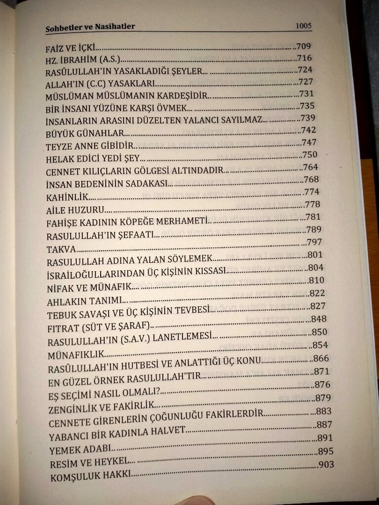 Dini kitap Sahihi Buhariden Sohbetler ve Nasihat ler. Hadisi şerifler - 18