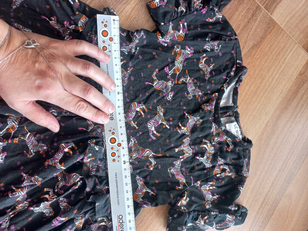 LCW marka fırfırlı kız çocuk elbise - 5