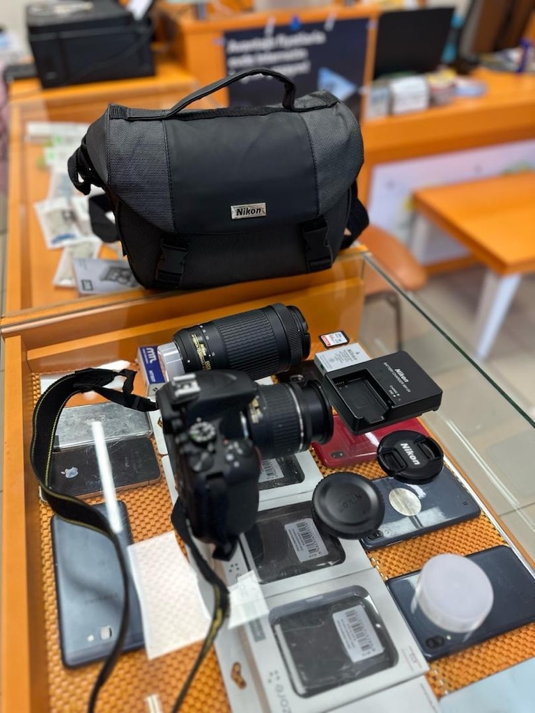 NİKON D3500 18-55mm +70-300 mm lens 64 gb hafıza kartı ve çanta - 2